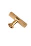 Golden Yellow t Bar (Serrated Bar) Handle Aluminum Metal.Furniture Kitchen Drawer Door Handle - 5