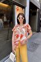 Orange Classic Collar, Short Sleeve, Digital Printed Fabric, Regular Fit/Cut, Shirt - 2