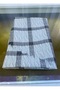 Fiber Lined Water Ripple Path Checkered Non-Slip Pvc Round Oilcloth Tablecloth - 6