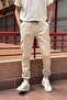 Stone Men's Oversize Jogger Pants with Elastic Waist and Legs and Cargo Pockets