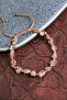 Certified Sunstone and Gold Detailed Adjustable Bracelet - 3