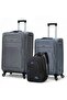 Soft Material 20 Inch(7-10kg) & 24 Inch(20-25kg) Luggage - Stylish Backpack Combo Grey