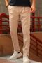 Men's, pleated detailed waist lace-up elastic, cotton trousers
