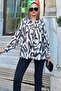 Brown Satin Patterned Classic Casual Dobe Shirt - 2