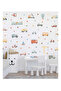 Pastel Color Vehicles Cars Kids Room Wall Sticker Set - 2