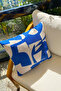 Cobalt Strokes – غطاء وسادة منقوش باللون الأزرق التجريدي مقاس 45 × 45 سم - 3