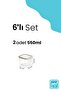 6 Pieces Lumia Square Food Storage Container with Silicone Lid - Spice Rack Snack Storage Box 6X550 ml - 3