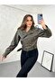 Oversized Belted Women's Stylish Jacket - 5