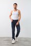 Men's Lycra Straight Fit Jean Trousers Blue - 4