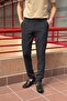 Men's Textured Stretch Fabric Old Money Culture Polyviscose Fabric Pants 24Inp288 - 6