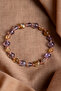 Certified Ametrine-Hematite Natural Stone Bracelet 6-8 mm - 6
