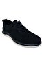 Men's Black Genuine Leather Elastic Casual Shoes Light Sole Orthopedic Heel Spur 1809 - 2