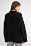 6925 Women's Wide Sleeve Soft Textured Knit Sweater Black - 7