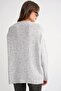 6913 Women's Loose Soft Textured Oversize Knit Sweater Gray - 7