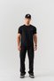 Men's Black Borz Team Back Printed 100% Cotton Regular Fit Crew Neck T-Shirt - 7