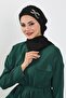 Stylish Ready-To-Wear Turban with Metal Accessories, Black, Ht-94 - 3