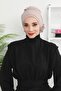 Elegant Ready-To-Wear Turban, Mink, Ht-92 - 4