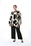 Women's Plus Size Modern Patterned Bottom Top Suit - 2