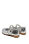 First Step Baby Girl Patent Leather Stone Detailed Orthopedic Ballerina Stylish Baby Shoes - 3
