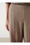 Lcwaikiki Women's Classic Elastic Waist Textured Trousers - 3