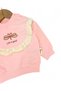 Baby Girl Butterfly Embroidered, Ribbed Tights, Ruffle Detailed 6-9-12-18-24 Months Stylish Baby Set - 4