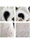 White Artificial Grass Rug With Drain Holes, Synthetic Lawn Carpet Easy to Clean for School, - 4