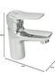 Wash Basin Tap Lotus – Silver Chrome Finish, Metal Sink Faucet with Easy Operation - 4