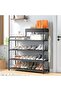 Sturdy multi-layer shoe cabinet for bedroom or rental. Space-saving storage shelf for any home! - 4