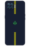 Oppo A73 Case Hd Pattern Printed Back Cover - Yellow Navy Blue