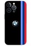 iPhone 13 Pro Max Case Hd Pattern Printed Back Cover - Black Three Stripes