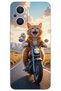 Oppo Reno 7 Lite Case Hd Pattern Printed Back Cover - Crazy Cat