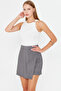 Women's Gray Shorts Skirt Arm-25Y001084 - 2