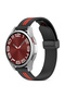20mm Silicone Bands |Samsung Galaxy Watch 6/5/4 Band 40/ 44mm| Black & Red