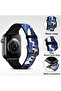 Apple Watch 38mm 40mm 41mm 42mm | Stylish Pattern Silicone Bands | Blue Marble - 4