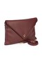 Gemma Envelope Clamshell Clutch Bag Claret Red - 3