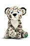 Soft Plush Snow Leopard Eco-Friendly Toy, 9 Inch from Your Planet - Made from Recycled Materials - S