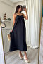 Adjustable Strap Long Dress