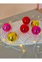 Christmas Tree Ornament 6 Pieces Large Matte Gray Ball Christmas Tree Ornament 6 cm - 6