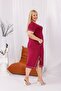 Plus Size Cotton Lycra Dress with Stitching Detail - 8