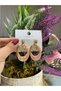 Steel Moving Earrings Gold Detail Double Ring Women's Earrings - 2