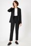 Black Pleated Carrot Cut Belt Detailed Trousers - 4