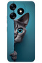 Tecno Spark 20C Case Hd Pattern Printed Back Cover - Blue Eyed Cat