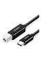 Printer Cable US241, USB-C - USB-B, 2m, Black - 8