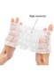 100 Pieces Non-woven Disposable Elastic Hair Wraps Disposable Hair Headbands for Home Use H - 5