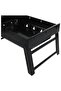 Compact, foldable charcoal grill in black—perfect for camping, picnics, and outdoor BBQ fun. - 4