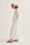 Women's Organic Cotton Short Kimono Ecru - 2