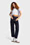 Women's Indigo Color 7w5-50 Relax Fit 100% Cotton Inseam Height 69 cm 100% Cotton Denim Jeans - 2