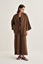 Women's Organic Cotton Loose Cut Trousers Brown - 7