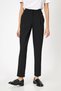 Black Pleated Carrot Cut Belt Detailed Trousers - 2