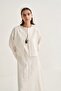 Women's Organic Cotton Sleeveless Dress Suit Ecru - 3